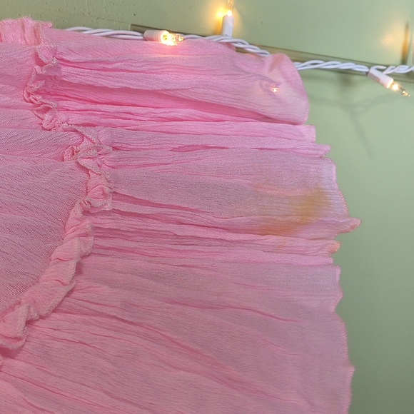 Women's R. Vivimos gauze tube Dress girl pink 🩷 summer M - Picture 11 of 11